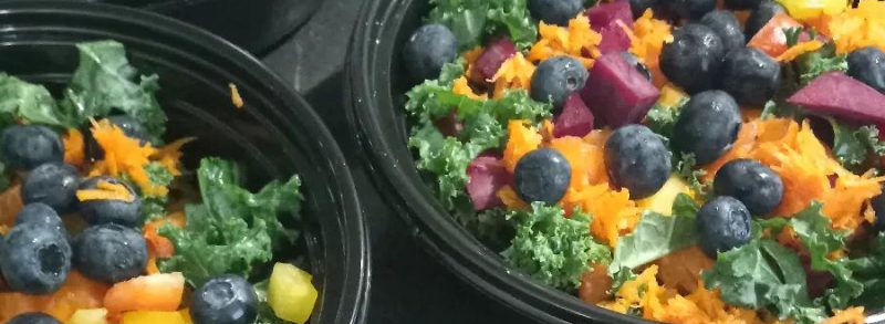 kale blueberry beet carrot salad